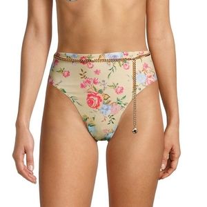 WeWoreWhat High-Rise Chain-Link Belted Bikini Bottom